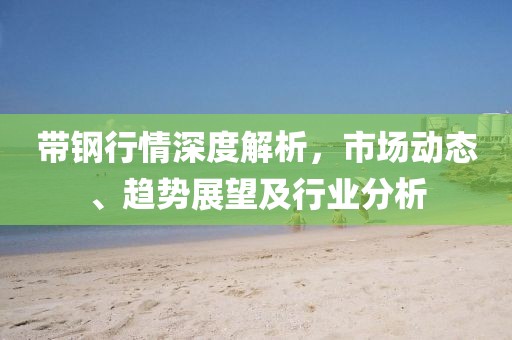 帶鋼行情深度解析，市場動態、趨勢展望及行業分析