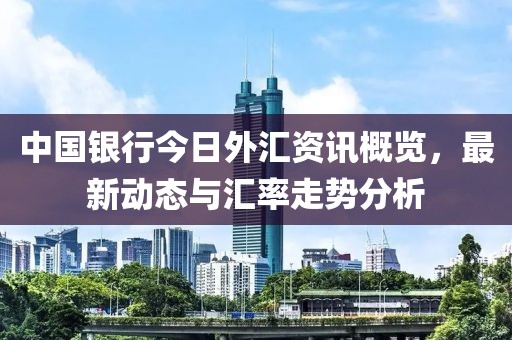 中國銀行今日外匯資訊概覽，最新動態(tài)與匯率走勢分析