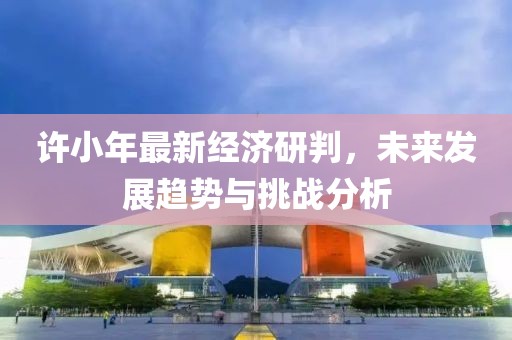許小年最新經濟研判，未來發展趨勢與挑戰分析