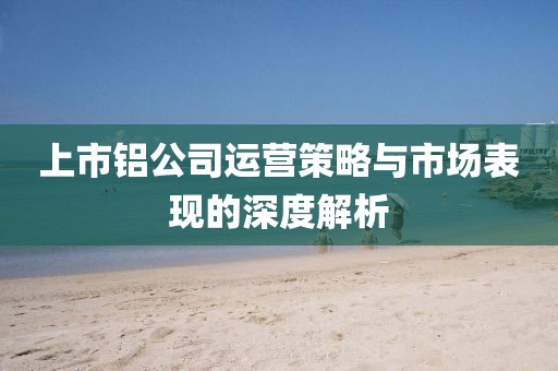 上市鋁公司運(yùn)營策略與市場表現(xiàn)的深度解析