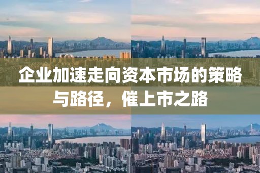 企業(yè)加速走向資本市場的策略與路徑，催上市之路