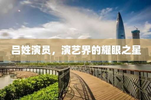 呂姓演員，演藝界的耀眼之星