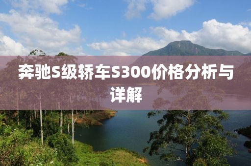 奔馳S級轎車S300價格分析與詳解