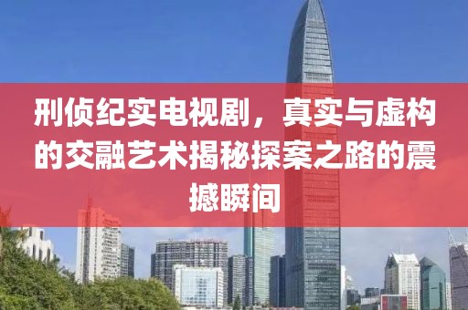 刑偵紀實電視劇，真實與虛構(gòu)的交融藝術(shù)揭秘探案之路的震撼瞬間