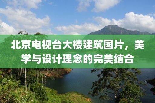 北京電視臺大樓建筑圖片，美學與設計理念的完美結合