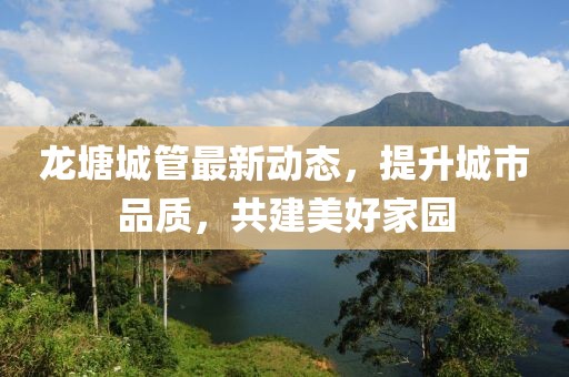 龍?zhí)脸枪茏钚聞討B(tài)，提升城市品質(zhì)，共建美好家園