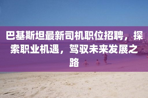 巴基斯坦最新司機職位招聘，探索職業機遇，駕馭未來發展之路