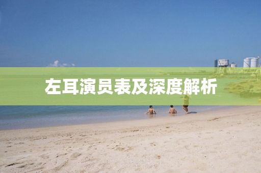 左耳演員表及深度解析