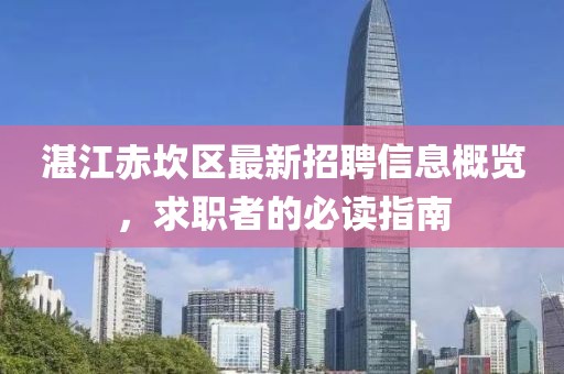 湛江赤坎區最新招聘信息概覽，求職者的必讀指南