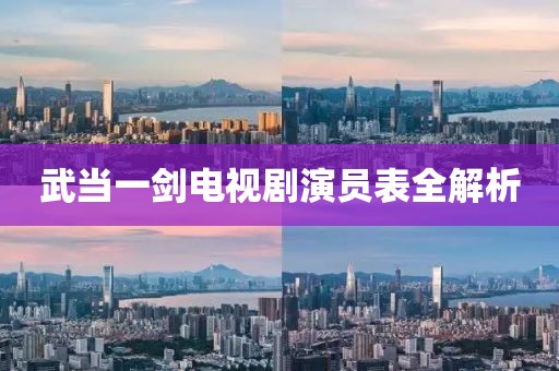 武當(dāng)一劍電視劇演員表全解析