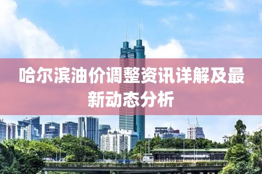 哈爾濱油價調(diào)整資訊詳解及最新動態(tài)分析