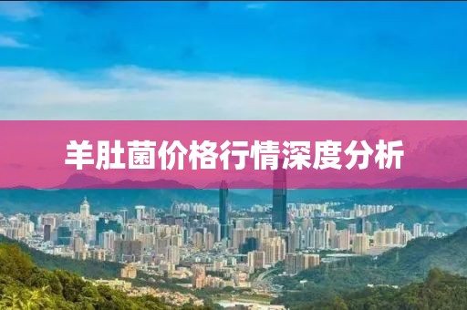 羊肚菌價格行情深度分析