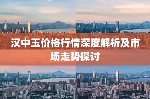 漢中玉價格行情深度解析及市場走勢探討
