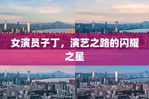 女演員子丁，演藝之路的閃耀之星