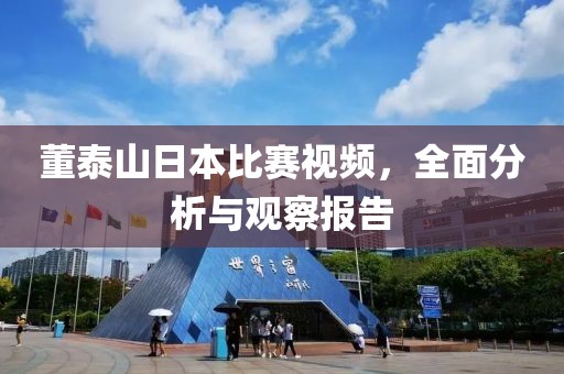 董泰山日本比賽視頻，全面分析與觀察報告