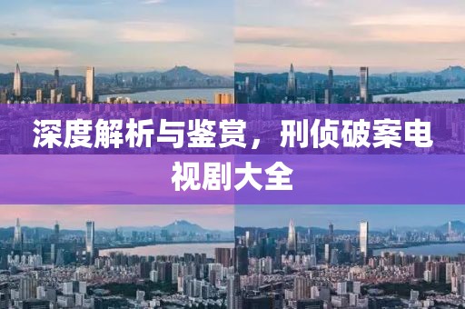 深度解析與鑒賞，刑偵破案電視劇大全