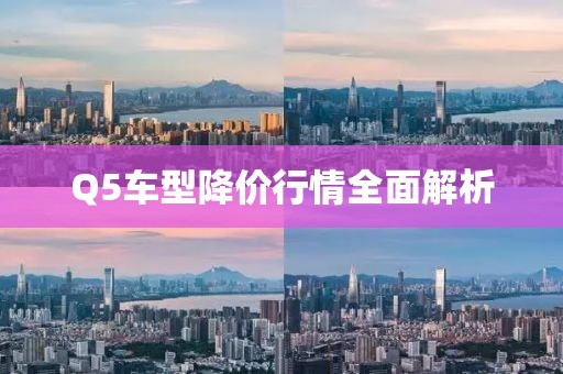 Q5車型降價行情全面解析