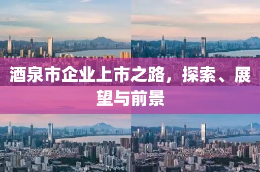 酒泉市企業上市之路，探索、展望與前景
