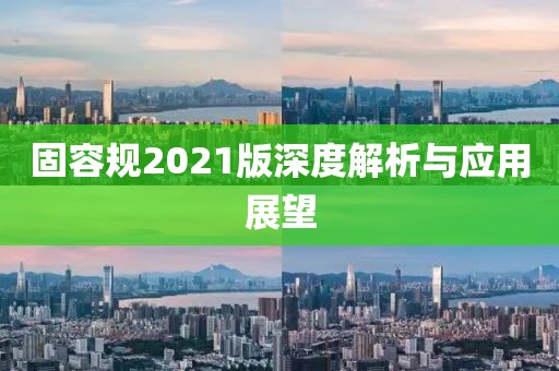 固容規2021版深度解析與應用展望
