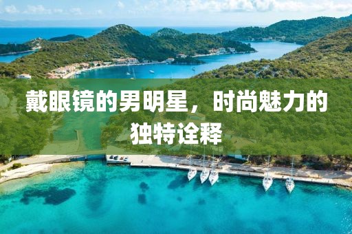 戴眼鏡的男明星，時尚魅力的獨特詮釋