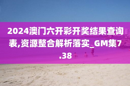 2024澳門六開彩開獎結果查詢表,資源整合解析落實_GM集7.38