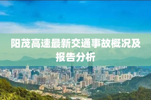 陽茂高速最新交通事故概況及報告分析