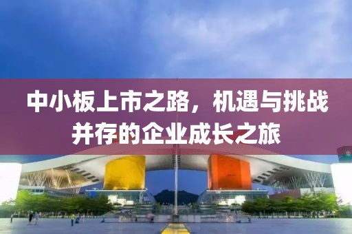 中小板上市之路，機(jī)遇與挑戰(zhàn)并存的企業(yè)成長(zhǎng)之旅