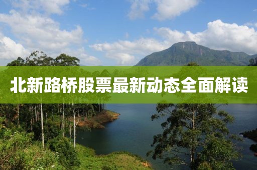 北新路橋股票最新動態全面解讀