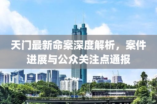 天門最新命案深度解析，案件進展與公眾關注點通報