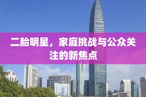 二胎明星，家庭挑戰與公眾關注的新焦點