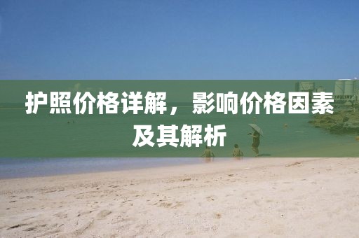 護照價格詳解，影響價格因素及其解析