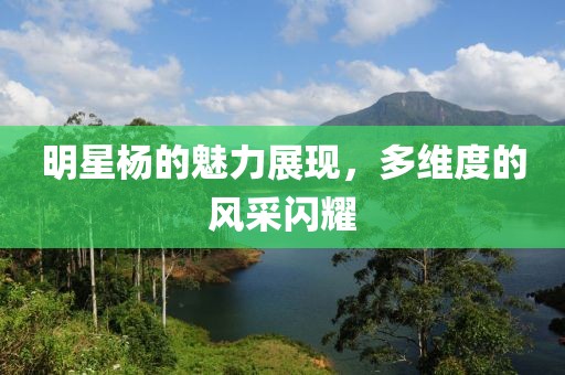 明星楊的魅力展現(xiàn)，多維度的風采閃耀