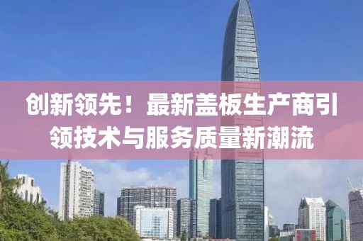 創(chuàng)新領(lǐng)先！最新蓋板生產(chǎn)商引領(lǐng)技術(shù)與服務(wù)質(zhì)量新潮流
