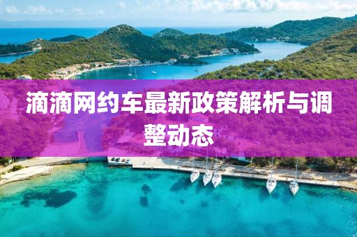 滴滴網約車最新政策解析與調整動態