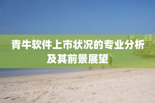 青牛軟件上市狀況的專業分析及其前景展望