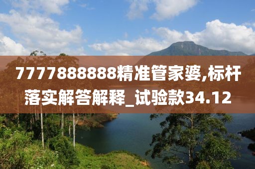 7777888888精準管家婆,標桿落實解答解釋_試驗款34.12