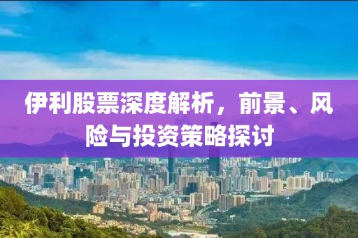 伊利股票深度解析，前景、風險與投資策略探討