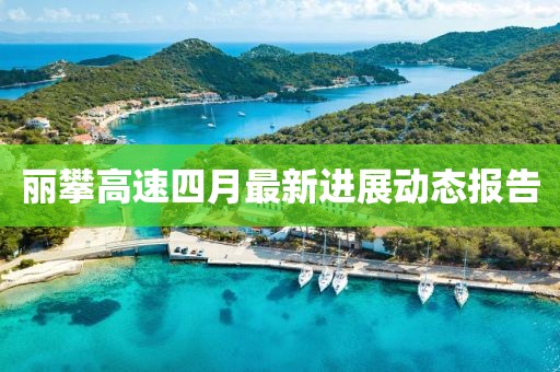 麗攀高速四月最新進展動態報告