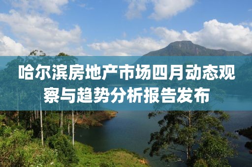 哈爾濱房地產市場四月動態觀察與趨勢分析報告發布