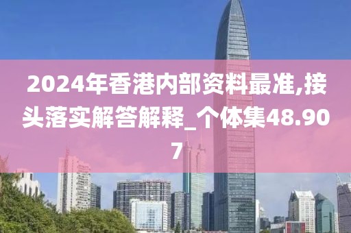 2024年香港內(nèi)部資料最準(zhǔn),接頭落實(shí)解答解釋_個(gè)體集48.907