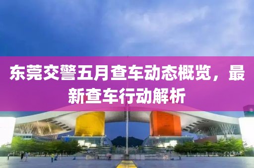 東莞交警五月查車動態(tài)概覽，最新查車行動解析