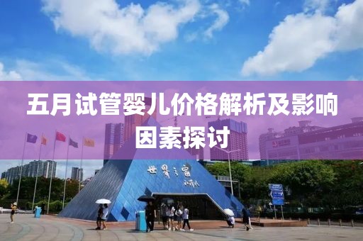 五月試管嬰兒價格解析及影響因素探討