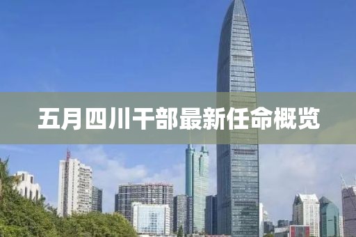 五月四川干部最新任命概覽