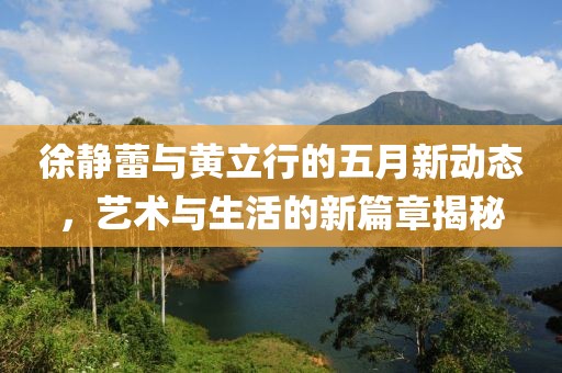 徐靜蕾與黃立行的五月新動態，藝術與生活的新篇章揭秘