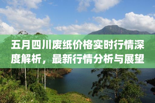 五月四川廢紙價格實時行情深度解析，最新行情分析與展望