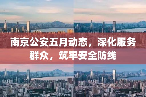 南京公安五月動(dòng)態(tài)，深化服務(wù)群眾，筑牢安全防線