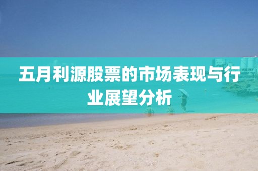 五月利源股票的市場表現(xiàn)與行業(yè)展望分析