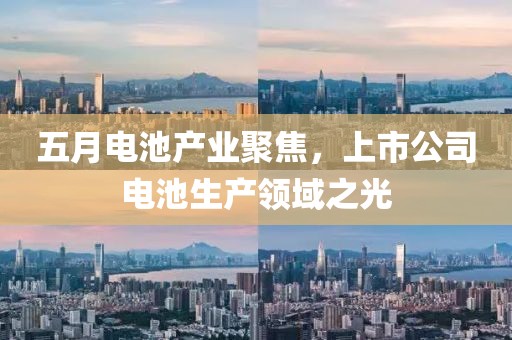 五月電池產業聚焦，上市公司電池生產領域之光