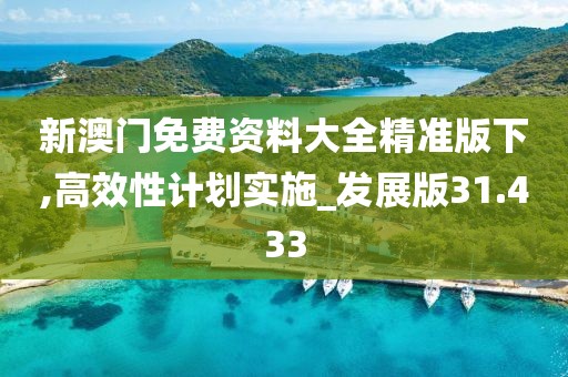 新澳門免費資料大全精準版下,高效性計劃實施_發展版31.433