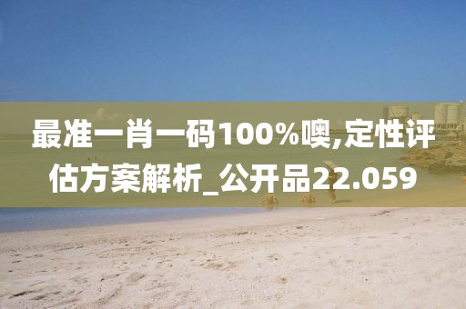 最準一肖一碼100%噢,定性評估方案解析_公開品22.059